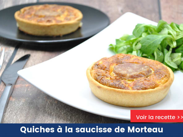 Quiches à la saucisse de Morteau